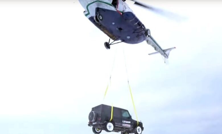 drop amg g63 helicopter